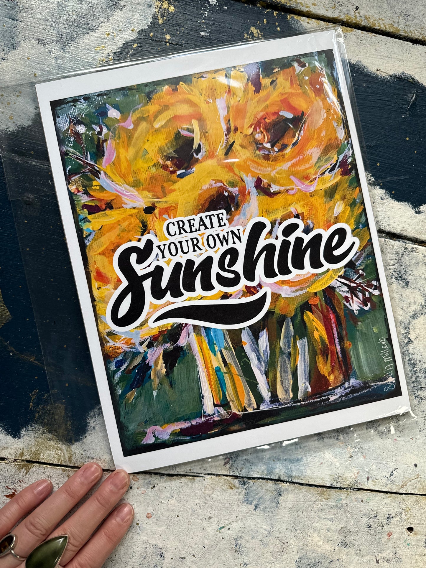 Art Print By Sonia-“Create Your Own Sunshine”